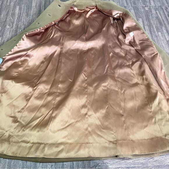 Vintage Regency Cashmere Long Camel Car Coat Size 0 - Picture 6 of 12